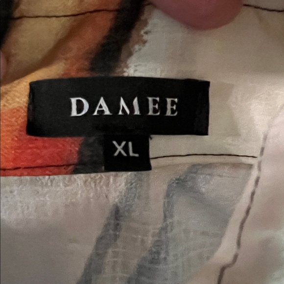 Artistic Colorful Over-Shirt by Damee  Sz XL - Picture 5 of 7